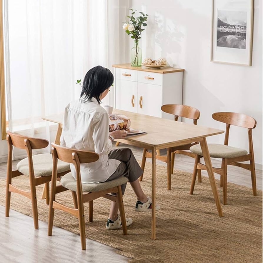 Solid Wood Dining Chairs,Mid-Century Modern Dining/Accent